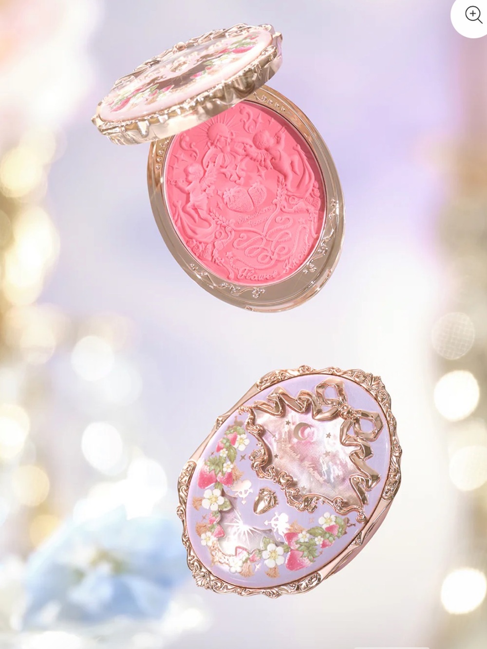 Violet Strawberry Rococo Embossed Blush (#G01)